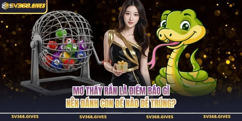Mơ Thấy Rắn Là Điềm Báo Gì, Nên Đánh Con Đề Nào Dễ Trúng?